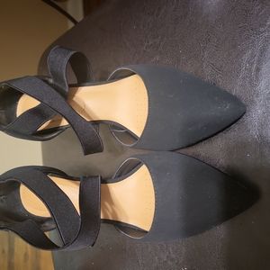 Solanz High Heels, Black Sz 6.5M